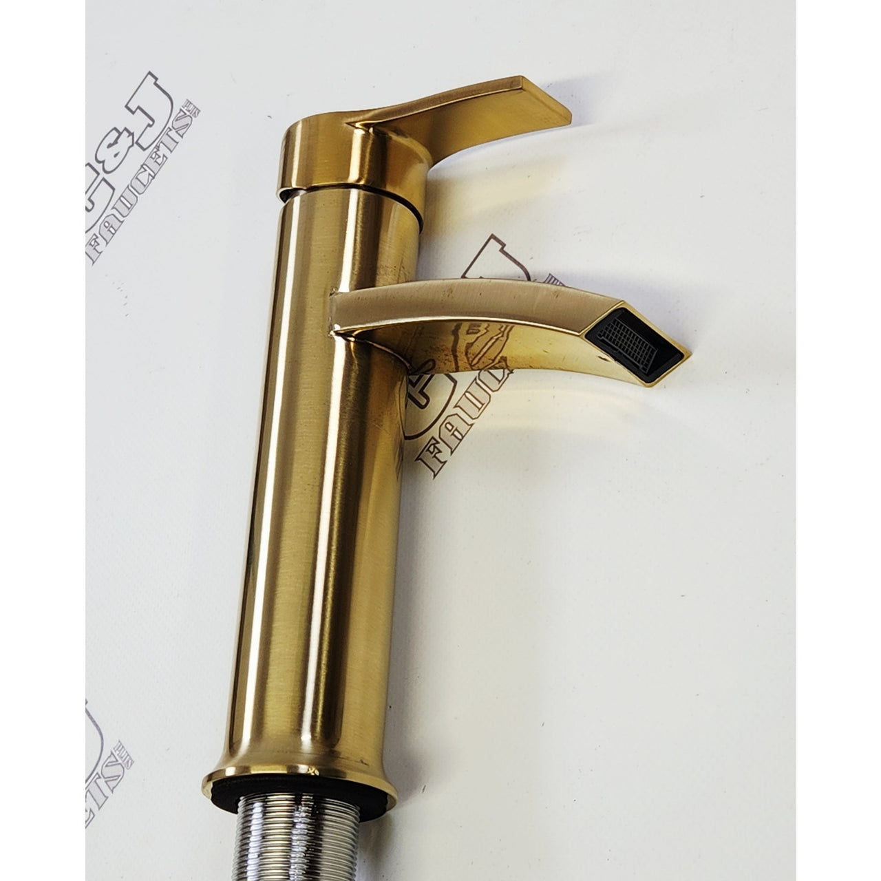 Glacier Bay 1007 575 301 Garrick Single Hole Bathroom Faucet - Matte Gold READ