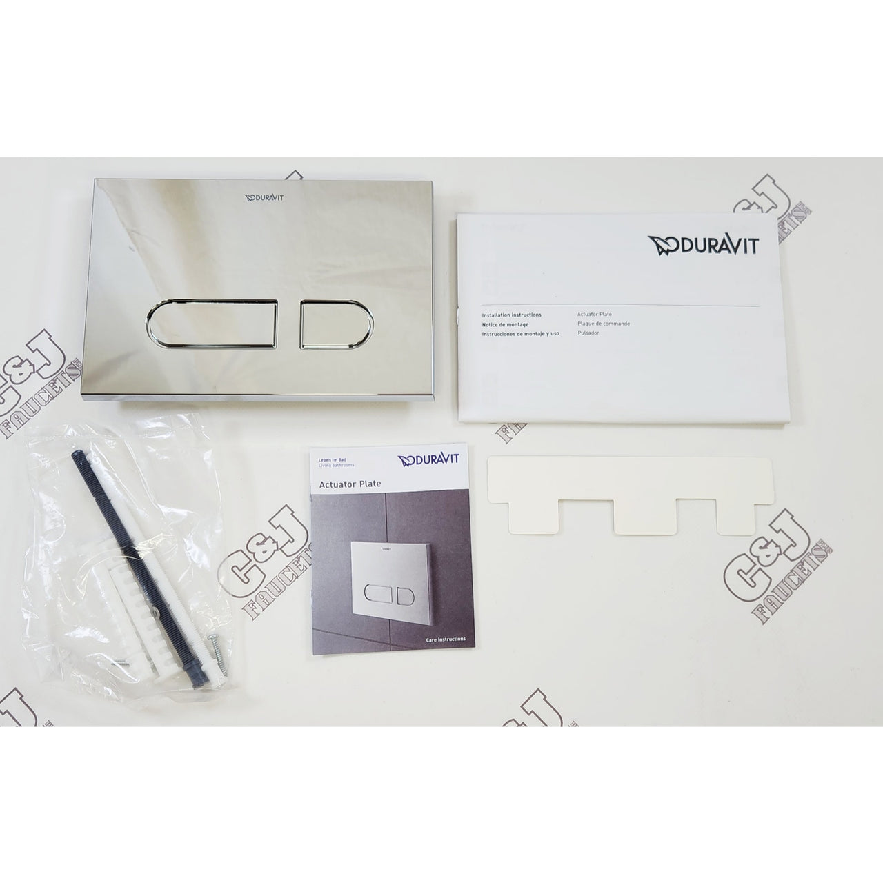 Duravit WD5008021090 DuraSystem A1 Dual Flush Actuator Plate - Chrome