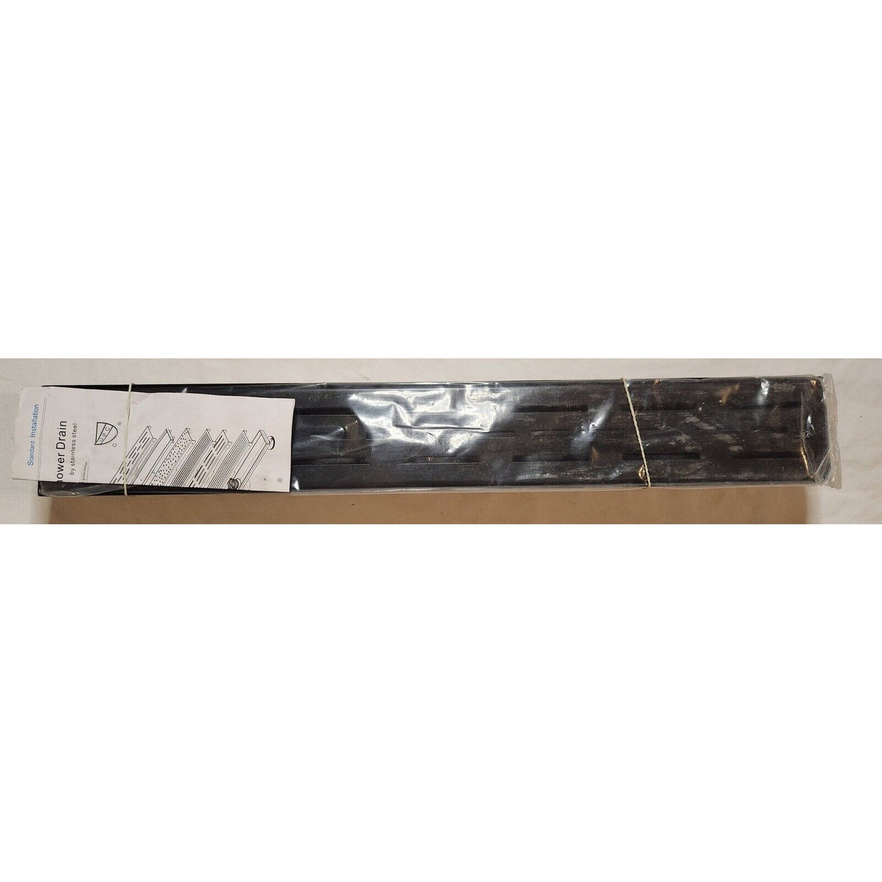 Signature Hardware 443336 Effendi 24" Linear Shower Drain - Matte Black