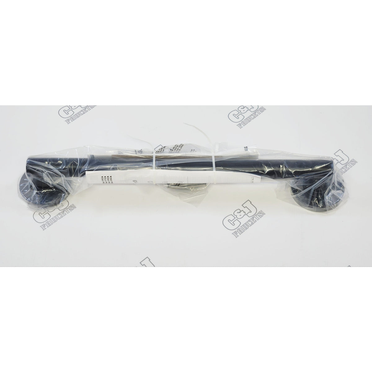 Delta 41818-BL Contemporary 18" Decorative Bathroom Grab Bar - Matte Black