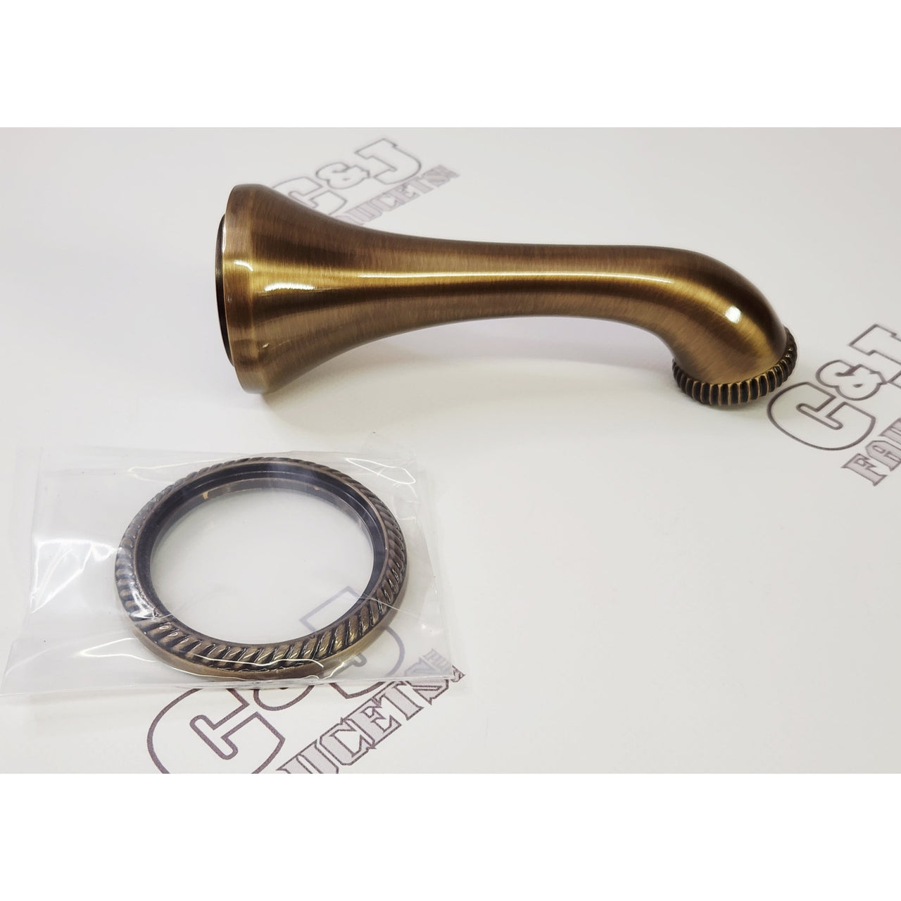 Newport Brass 2-250/06 Amisa Wall Mounted 6-1/4" Tub Spout - Antique Brass