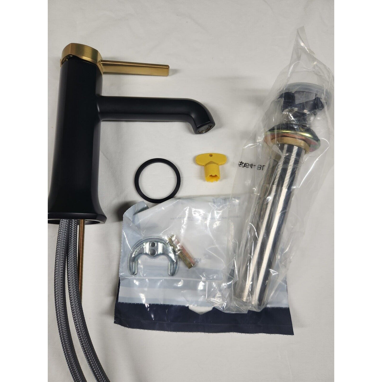 Kohler 27000-4-BMB Occasion Bathroom Faucet, 1.2 gpm - Matte Black/Moderne Brass