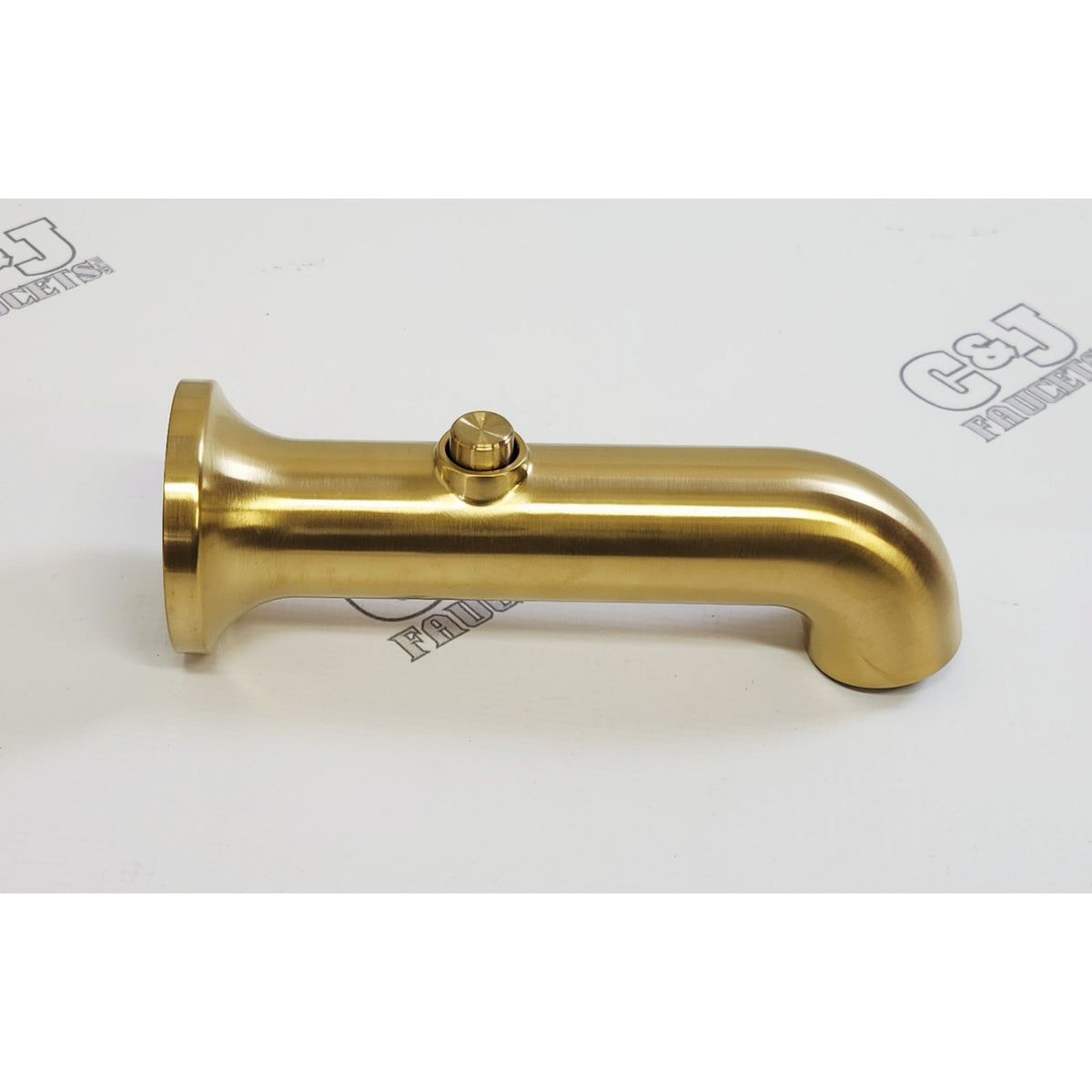 Pfister TBS-06SHWBG Modern Integrated Diverter Tub Spout - Brushed Gold