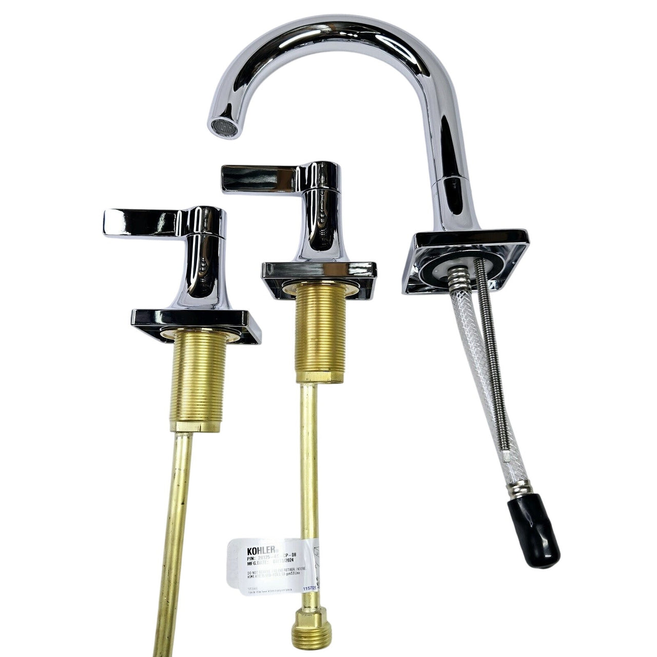 Kohler 28125-4K-CP Venza Widespread Bathroom Faucet, 1.0 GPM - Polished Chrome