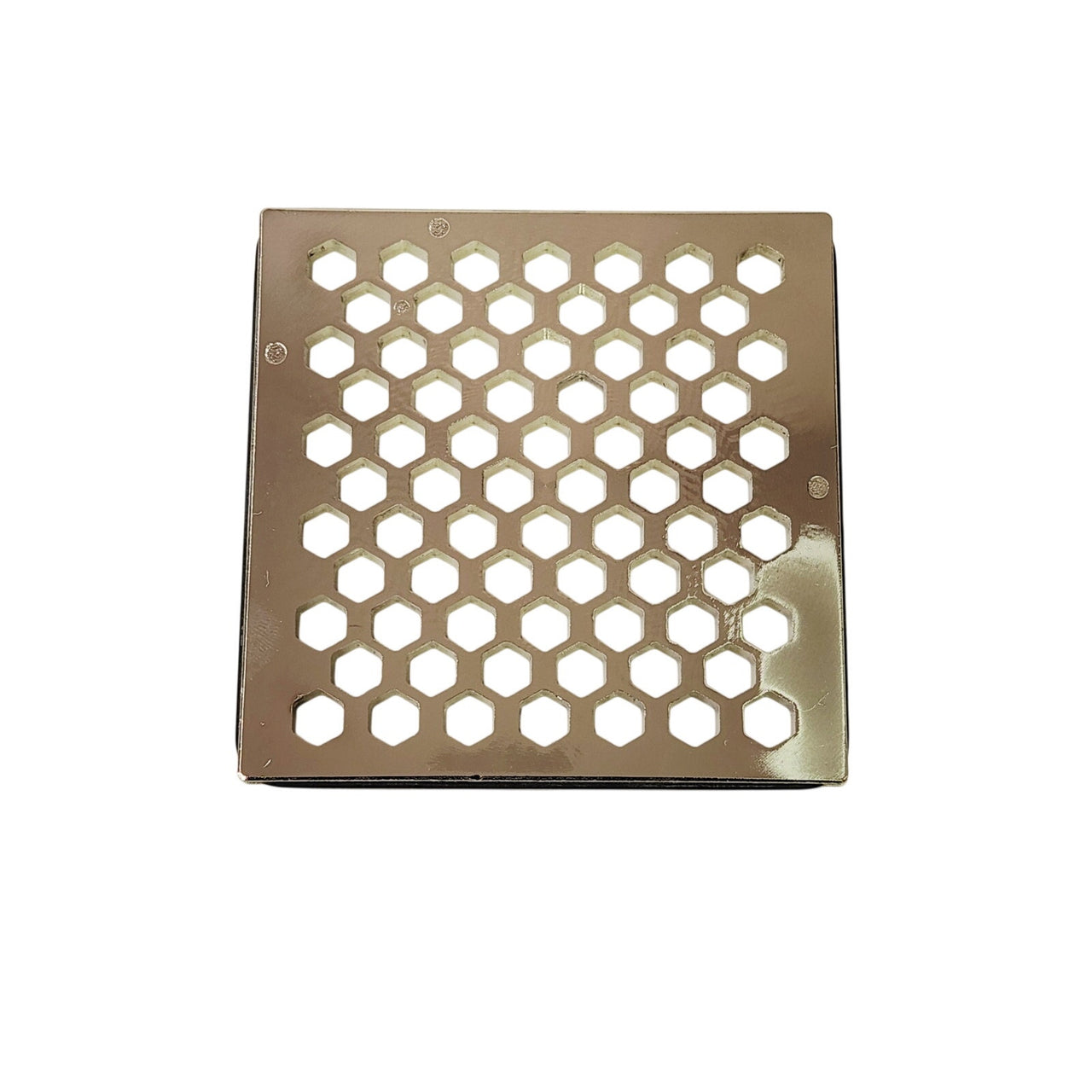 Newport Brass 233-407/15 4-1/16" Grid Shower Drain Cover - Polished Nickel
