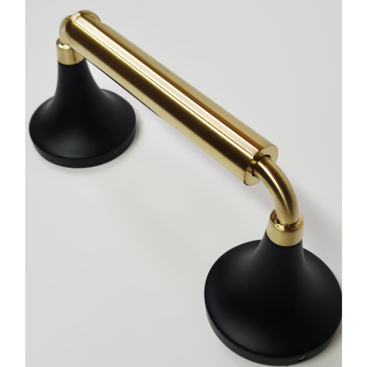 Kohler 27429-BMB Tone Pivoting Toilet Paper Holder - Black / Moderne Brass READ