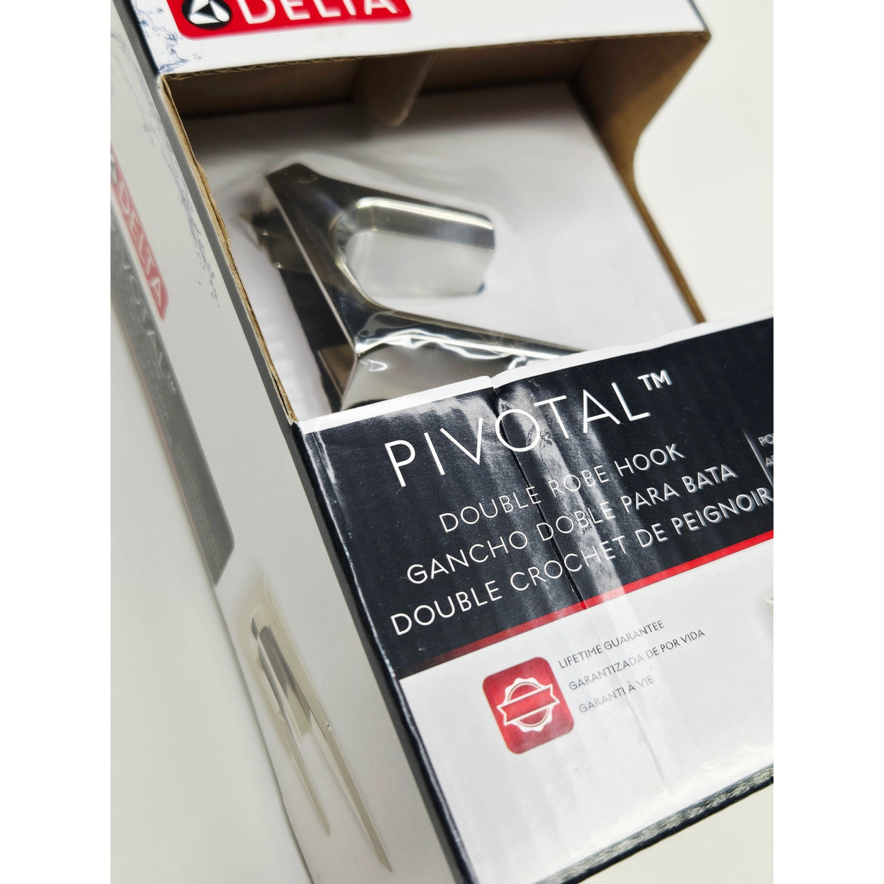 Delta 79936-PN Pivotal Double Robe Hook - Brilliance Polished Nickel