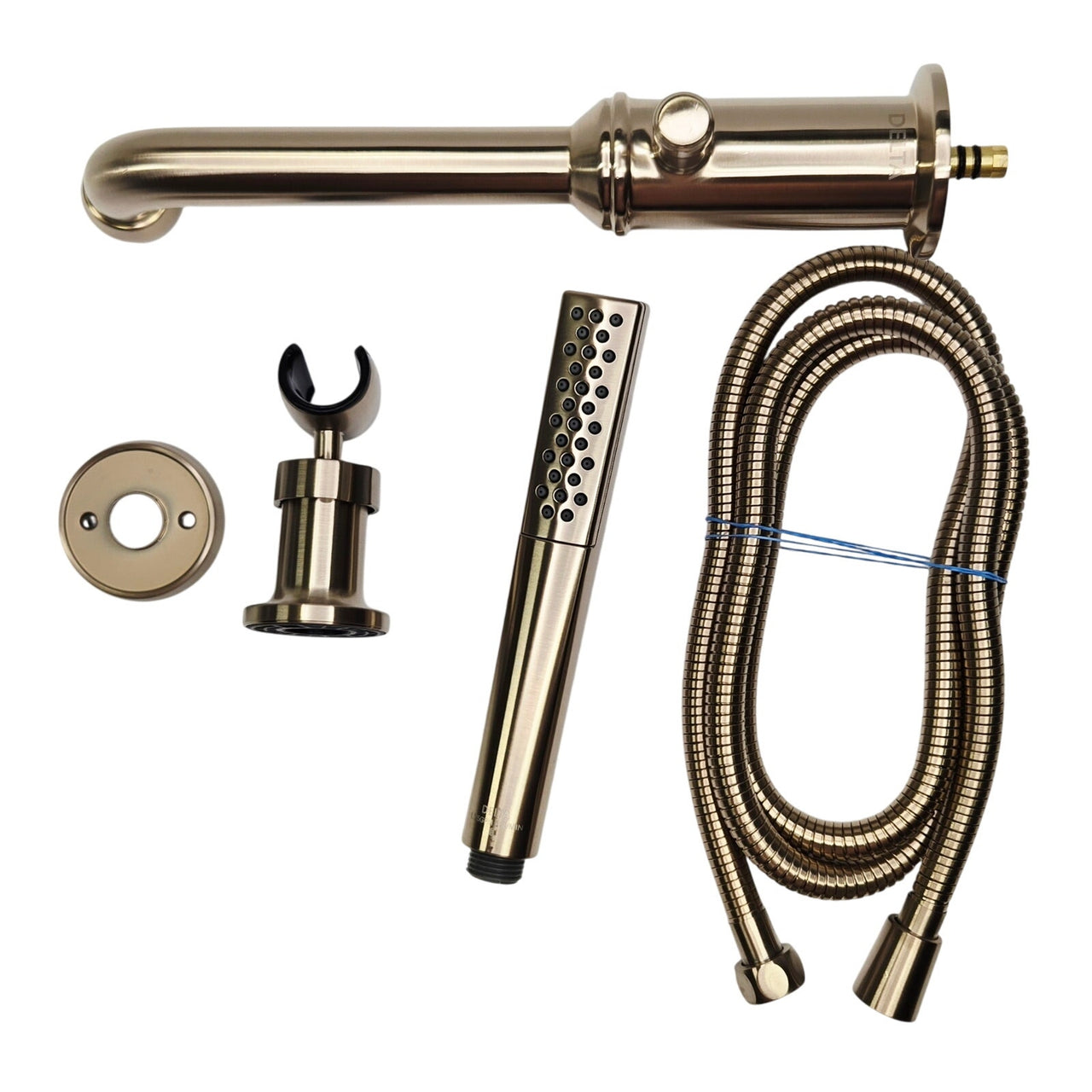 Delta T5784-CZ-PR-LHP-WL Broderick Wall Mounted Tub Filler-Champagne Bronze READ