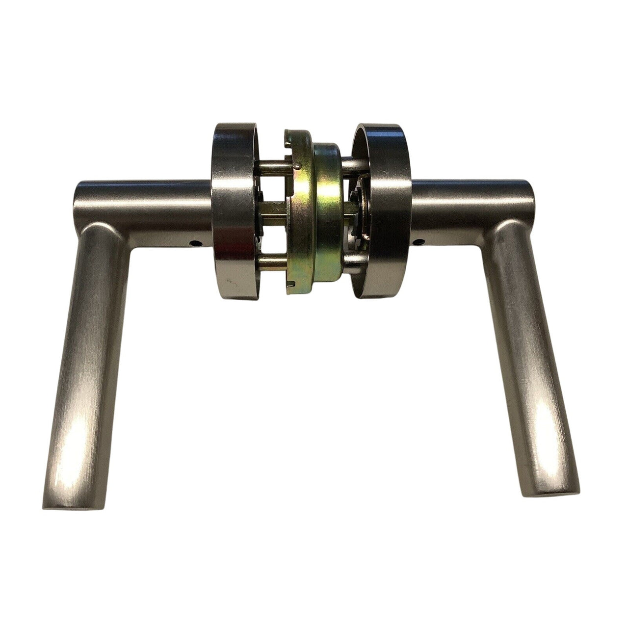 Signature Hardware 466707 Ewing Passage Set, Round Rod Lever Handle-Brush Nickel