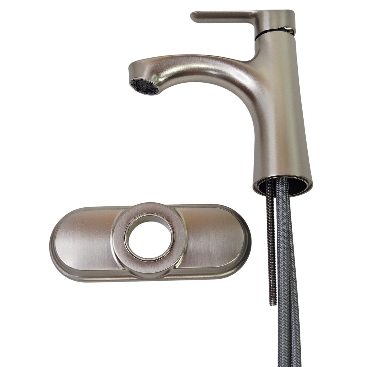 Moen 84466SRN Korek Single Hole Single-Handle Bathroom Faucet - Brushed Nickel