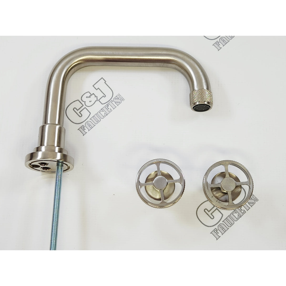 Rohl A3318IWSTN-2 Campo 1.2 GPM Widespread Bathroom Faucet - Satin Nickel