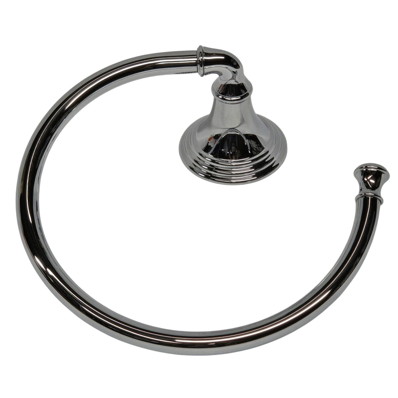 Kohler 10557-CP Devonshire Single Post Round Towel Ring - Polished Chrome