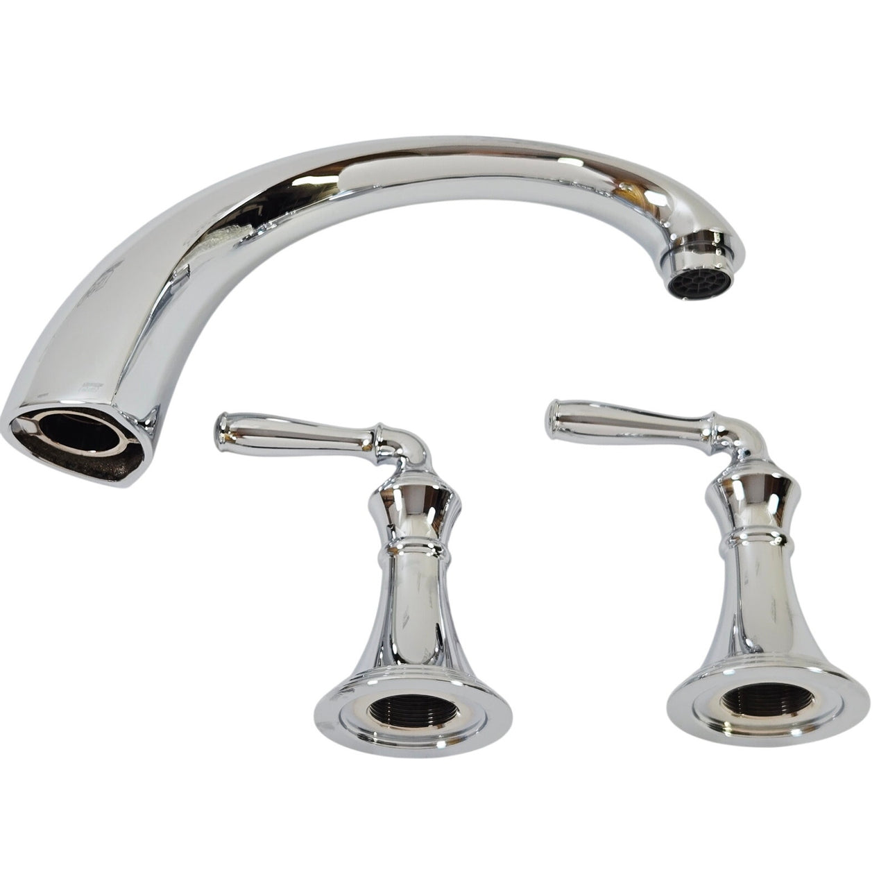 Kohler T398-4-CP Devonshire 3-Hole 2-Handle Tub Faucet - Polished Chrome
