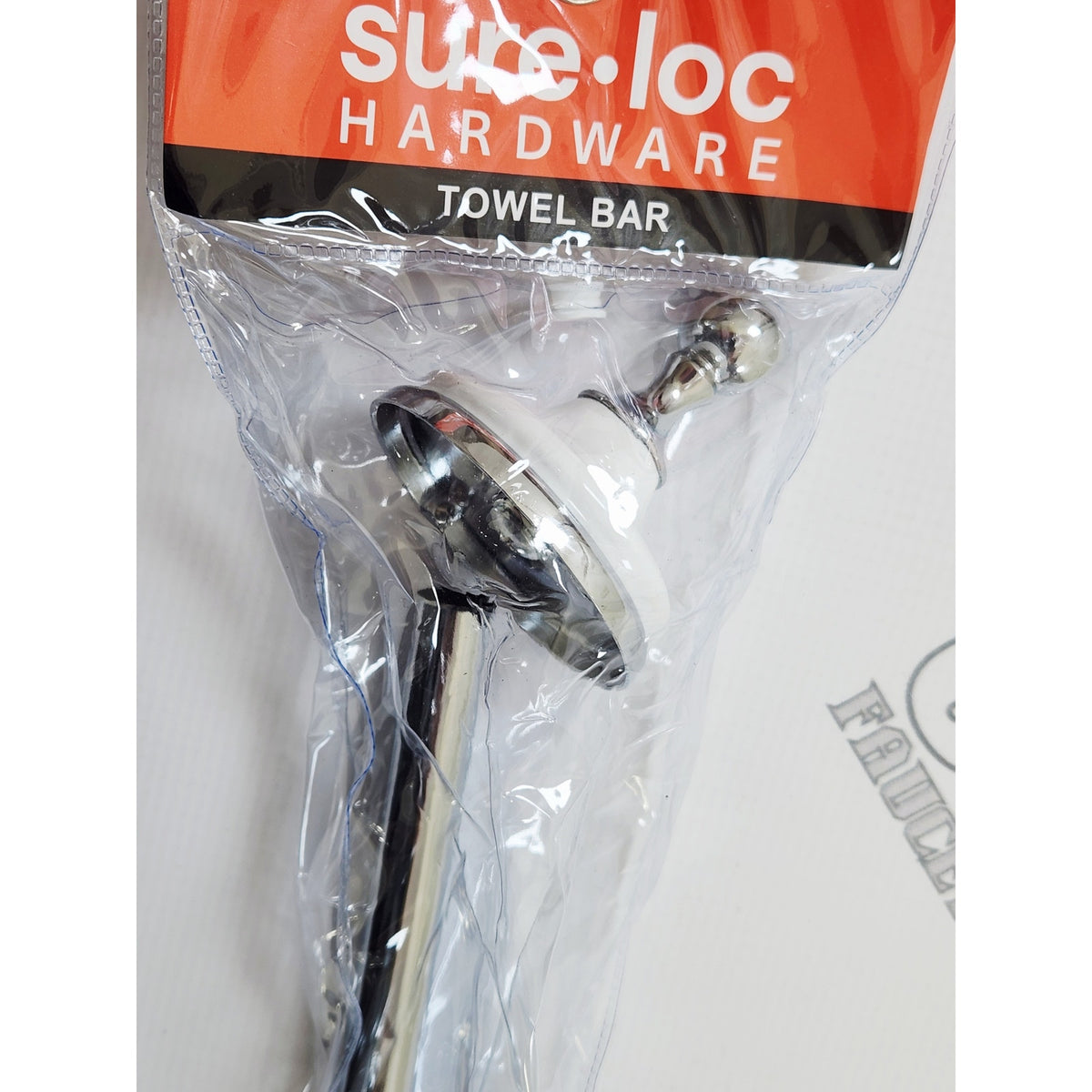 Sure-Loc BT-TB30 26W Brighton 30" Bathroom Towel Bar - Polished Chrome / White