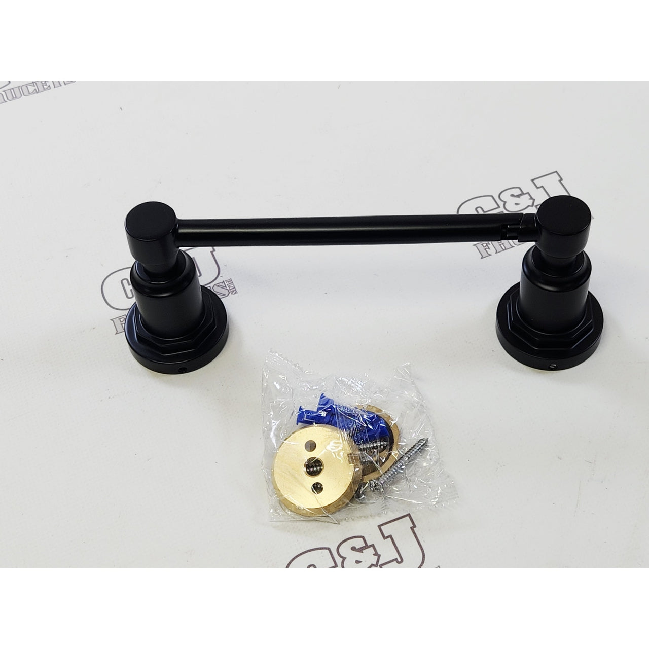 Signature Hardware 476970 Greyfield Toilet Paper Holder - Matte Black READ