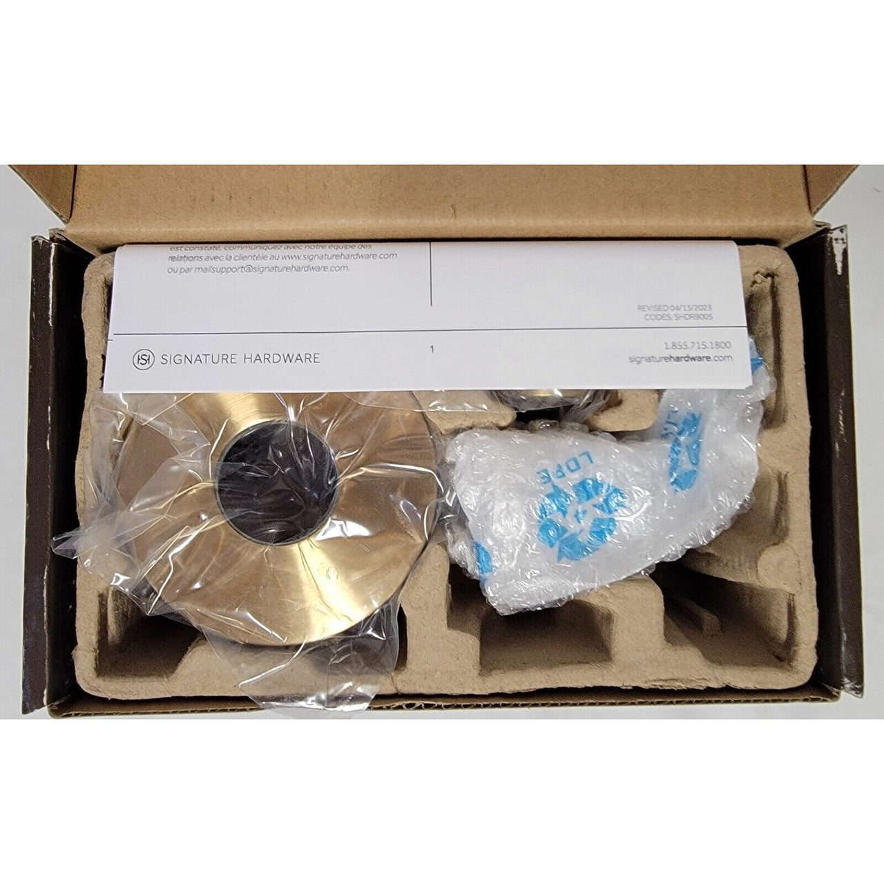 Signature Hardware 485031 Drea Traditional Valve Trim, No Rough In-Brushed Gold*