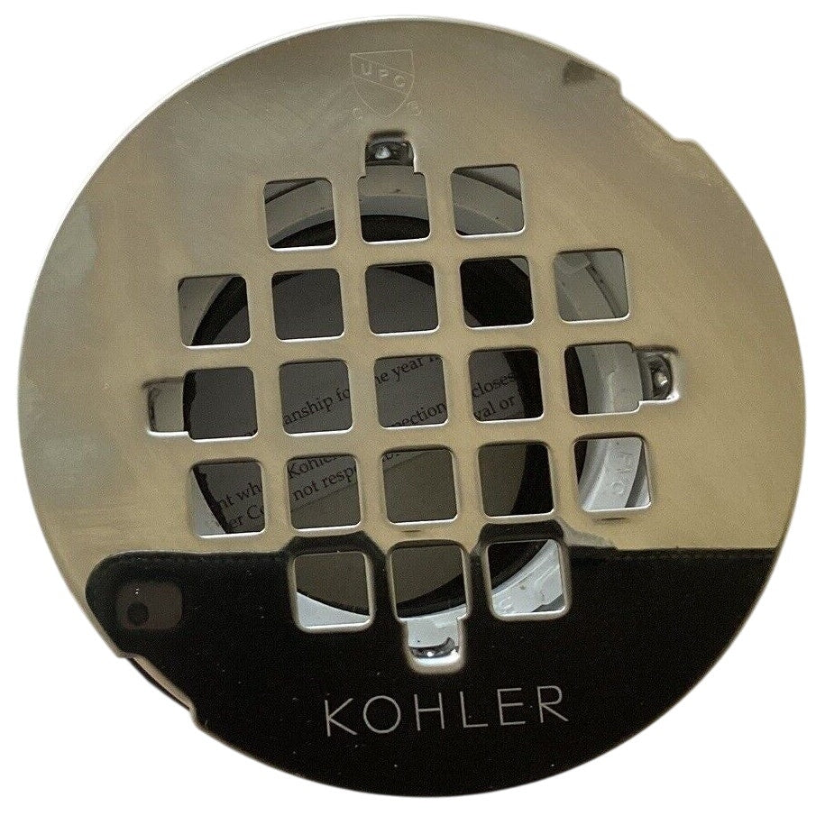 Kohler 22676-S Round PVC Shower Receptor Drain - Stainless