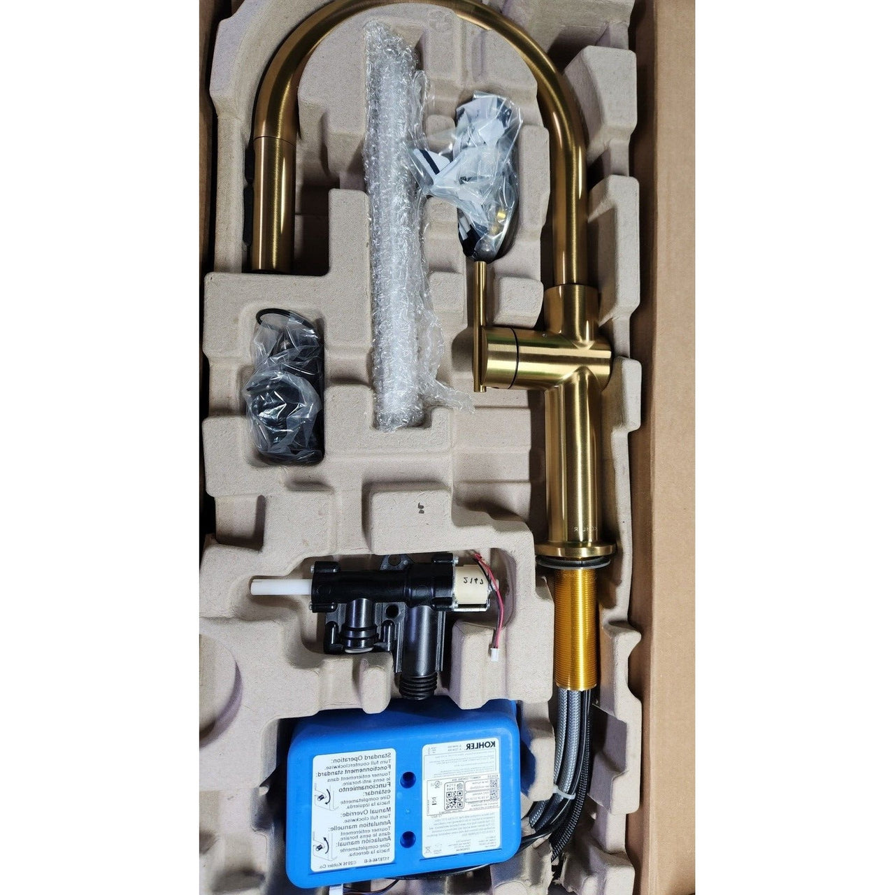Kohler 22974-WB-2MB Crue Voice Activated Kitchen Faucet - Brushed Moderne Brass