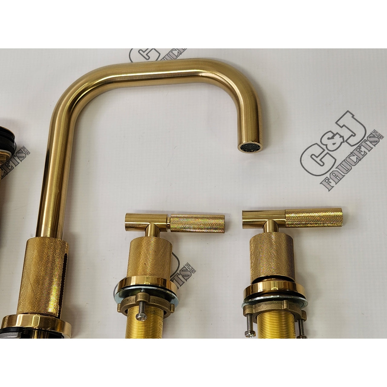 Kingston Brass FSC8933KNL Convergent Widespread Bathroom Faucet - Brushed Brass