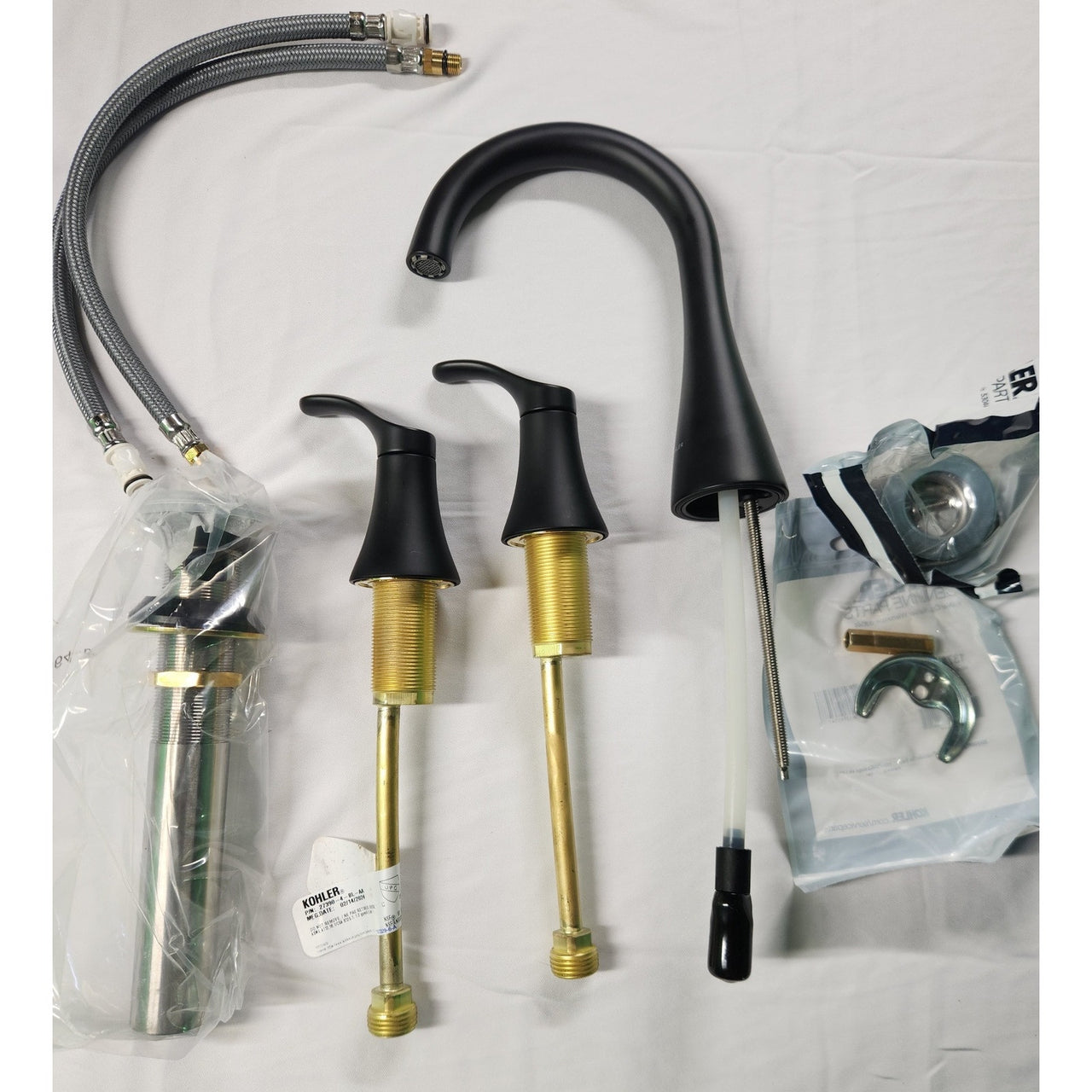 Kohler 27390-4-BL Simplice Widespread Bathroom Faucet 1.2 gpm - Matte Black