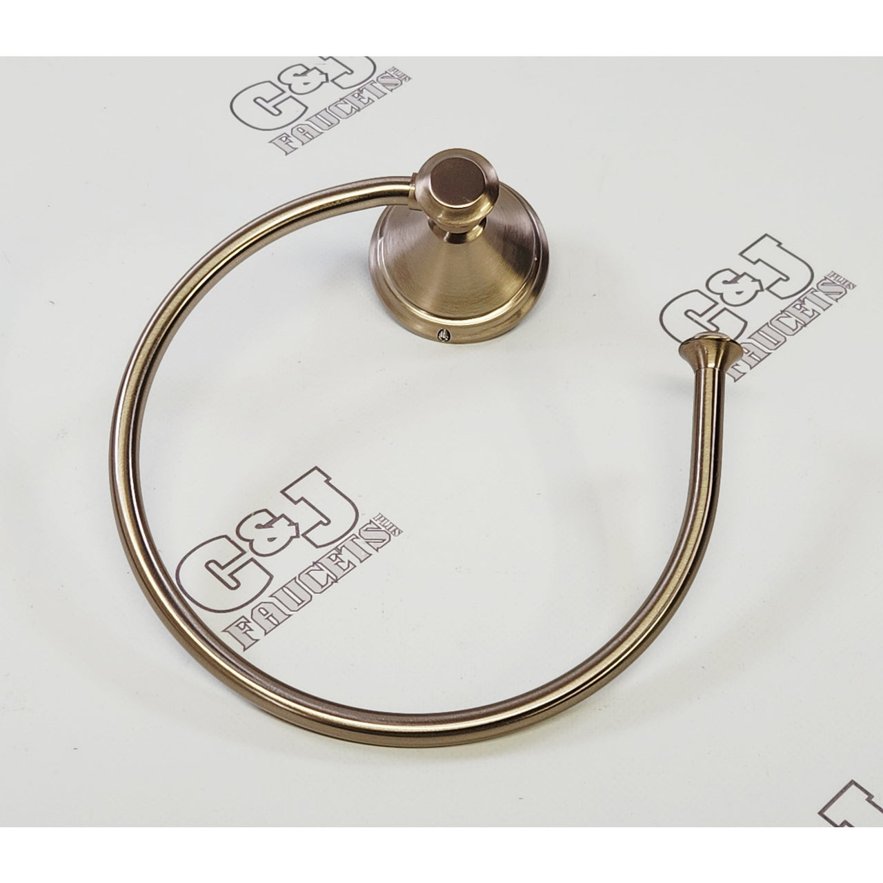 Delta 79746-CZ Cassidy Wall Mount Bathroom Towel Ring - Champagne Bronze