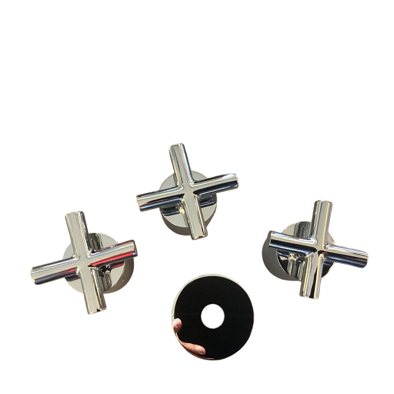 Signature Hardware 421529 4-Way Thermostatic Valve, Cross Handles - Chrome