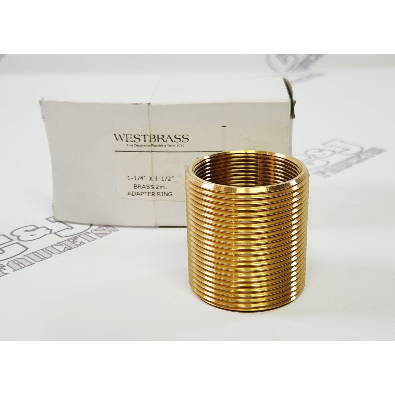 Westbrass 792BB-2 Long Tub Drain Bushing Adapter - Brass