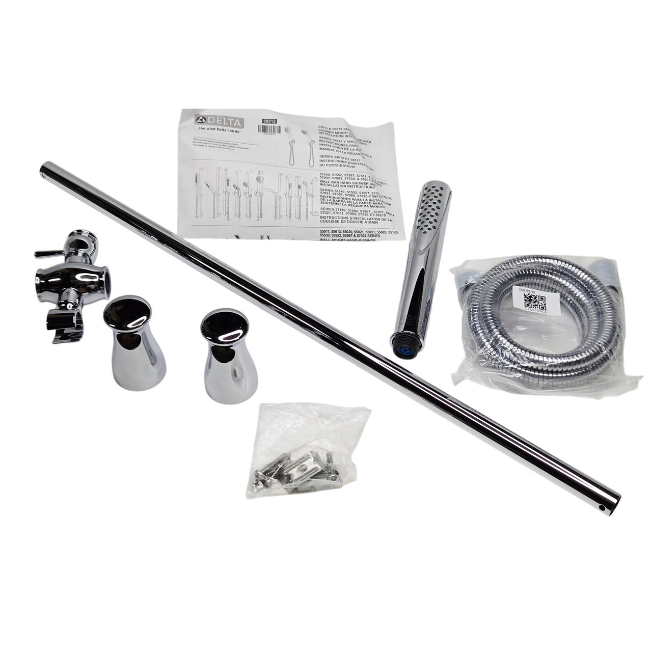 Delta 57085 Grail 1.75 GPM Single Function Hand Shower Package - Chrome