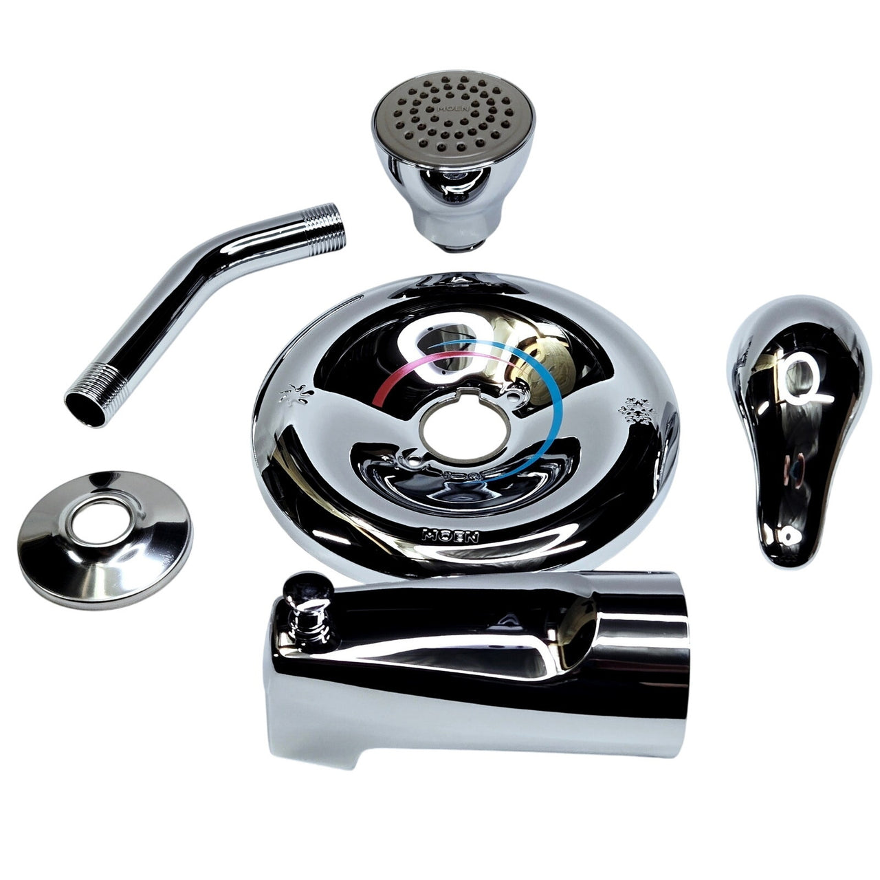 Moen L2353 Chateau 1-Spray Tub and Shower Faucet with Valve - Chrome