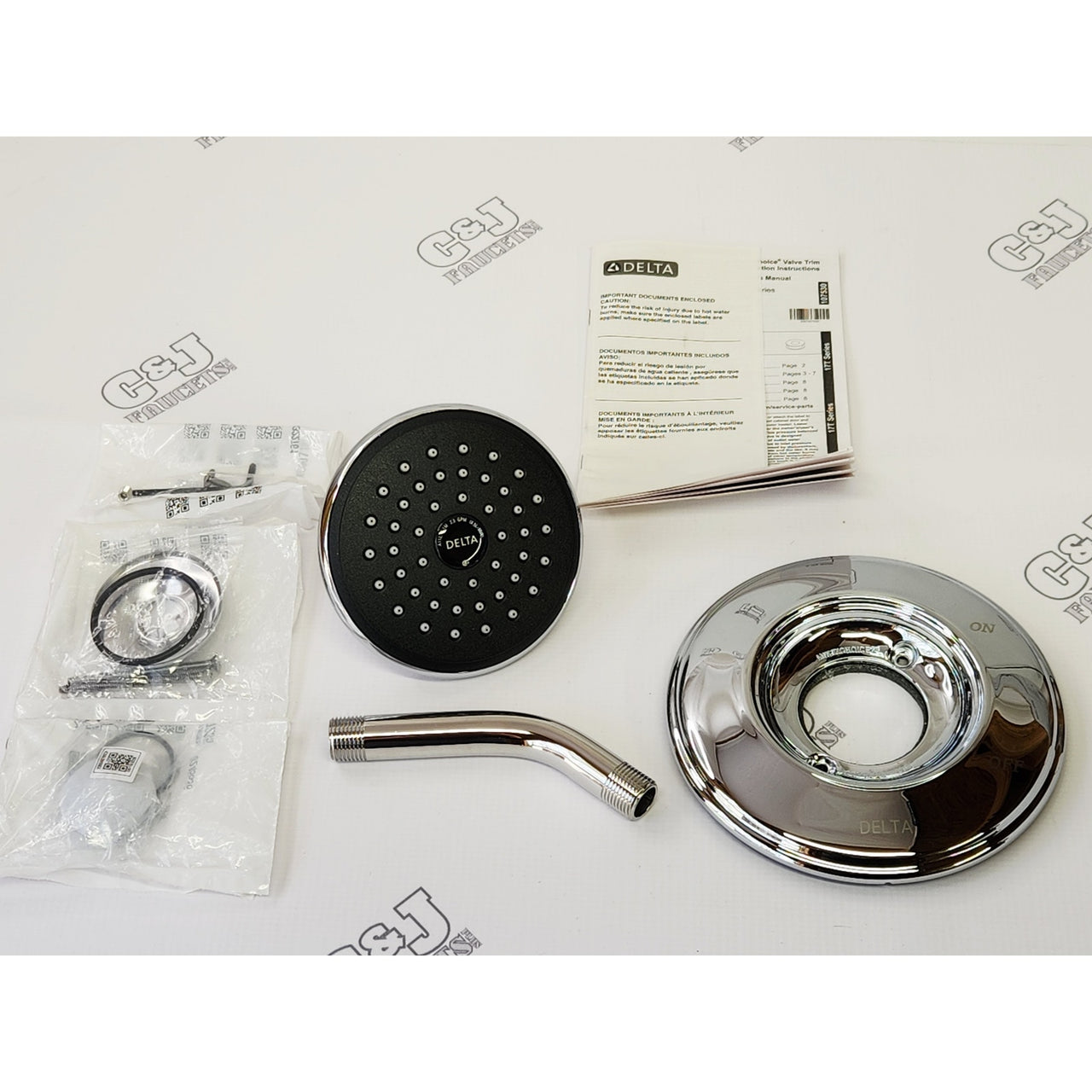 Delta T17T238 Lahara TempAssure Dual Function Thermostatic Shower - Chrome READ