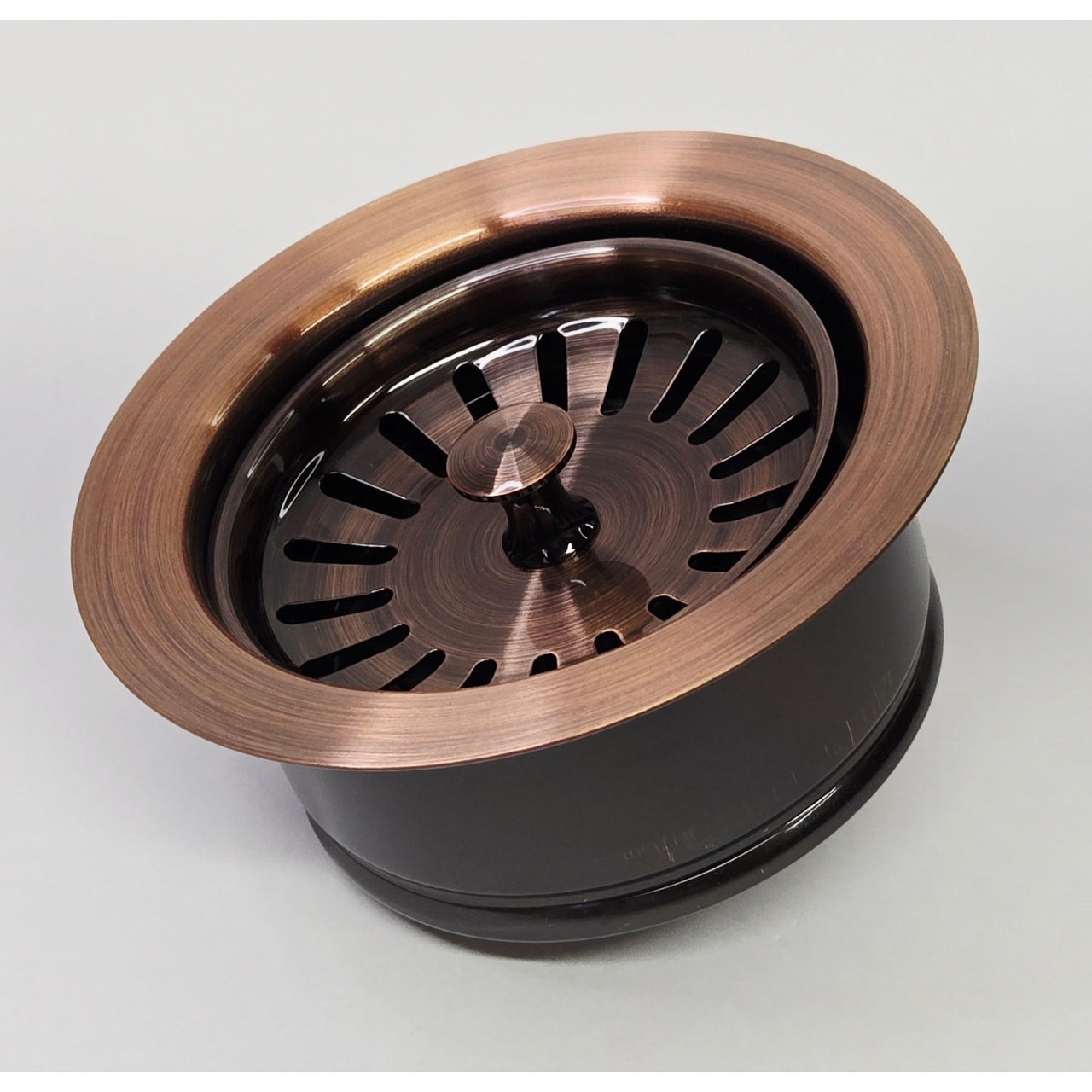 Signature Hardware 483692 4.5" Garbage Disposal Flange w/Stopper - Satin Copper
