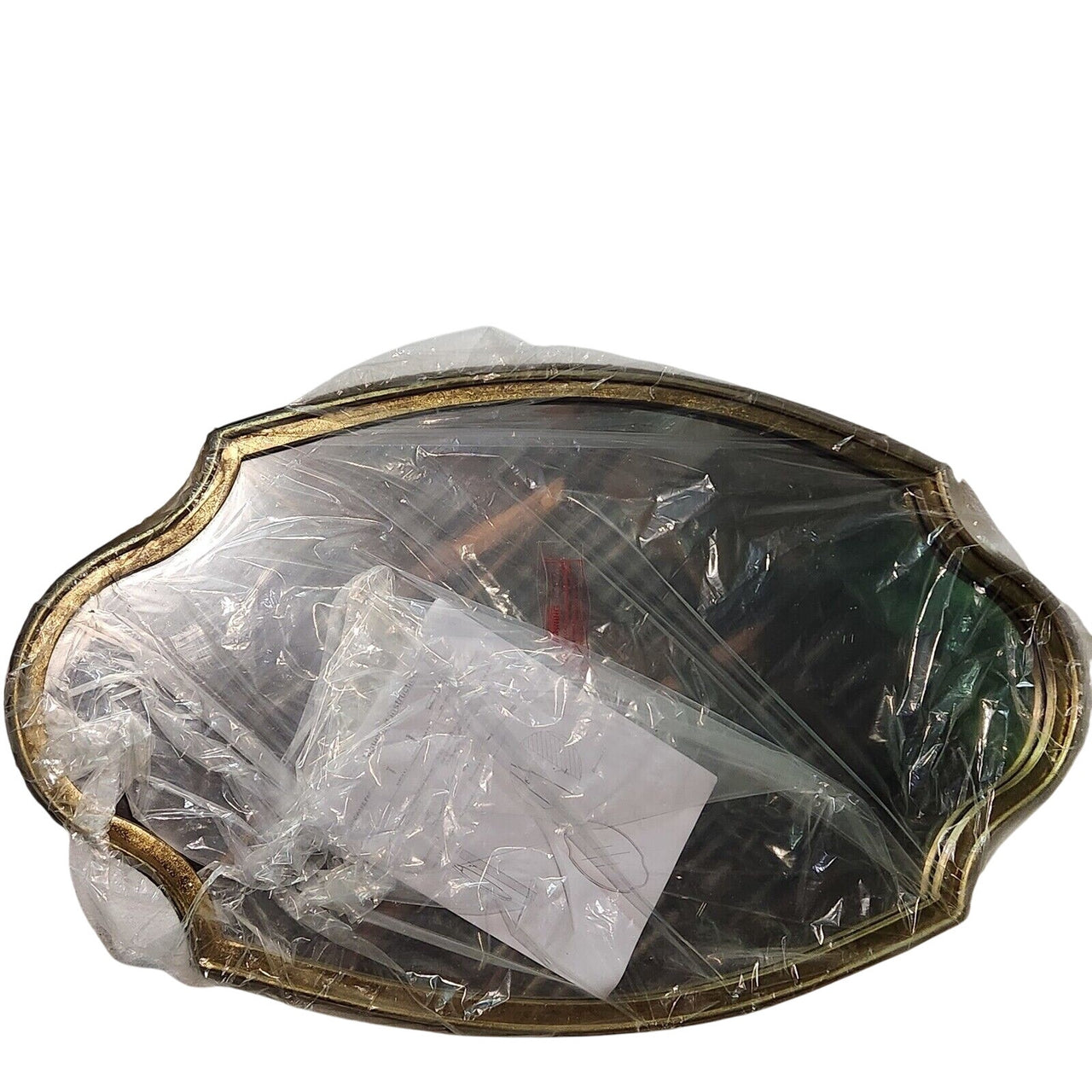 Signature Hardware 450586 Barewood Decorative Vanity Mirror - Gold Leaf - Iron