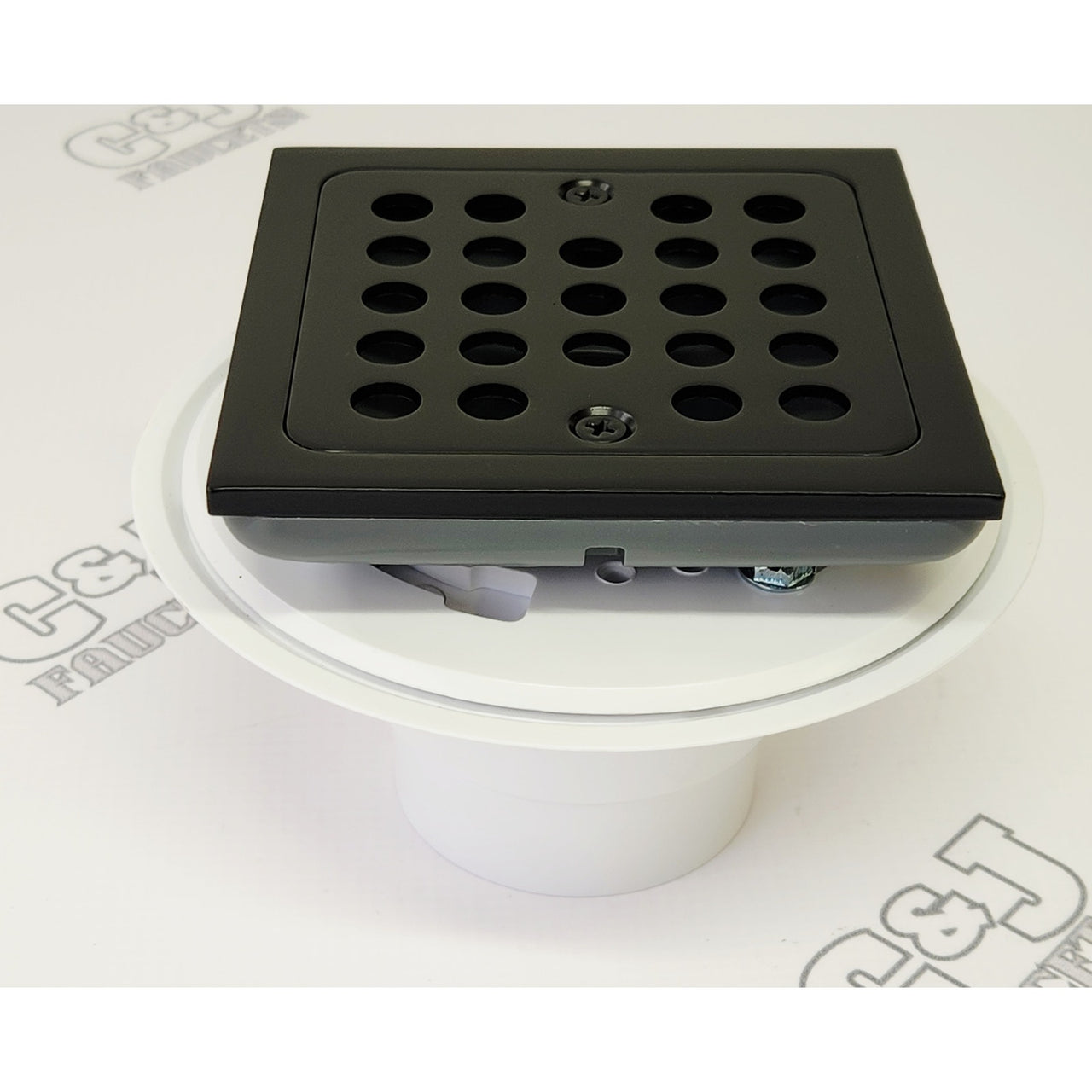 Signature Hardware 449283 Menlo Square Shower Drain - Matte Black READ