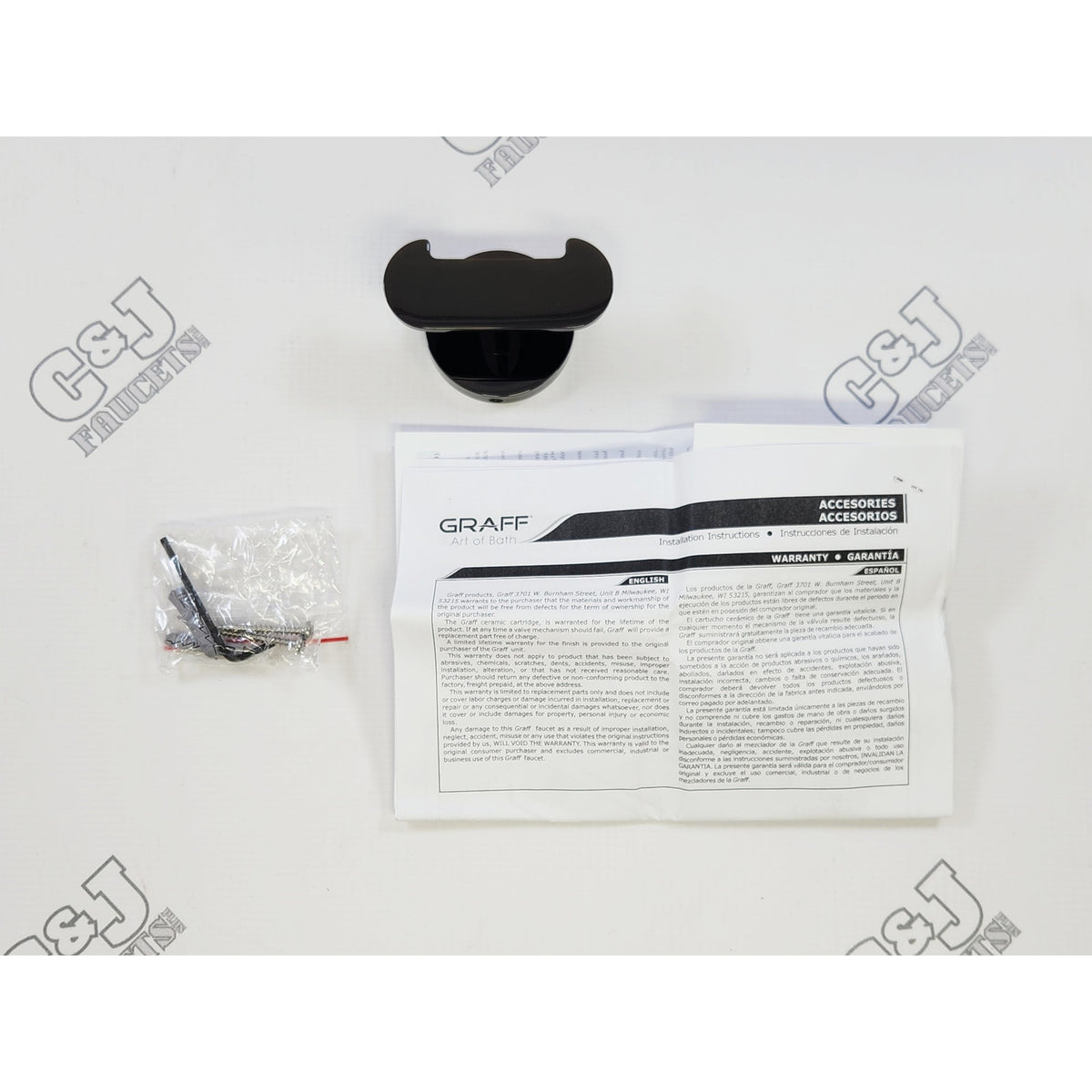 Graff G-9214-OX Sento 3-3/8" Wall Mounted Double Robe Hook - Onyx PVD