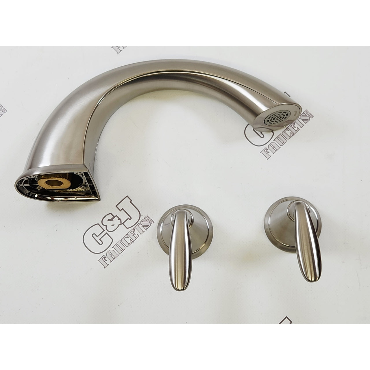 Pfister RT6-5WFK Westcott 2-Handle Deck Mount Roman Tub Trim - Brushed Nickel