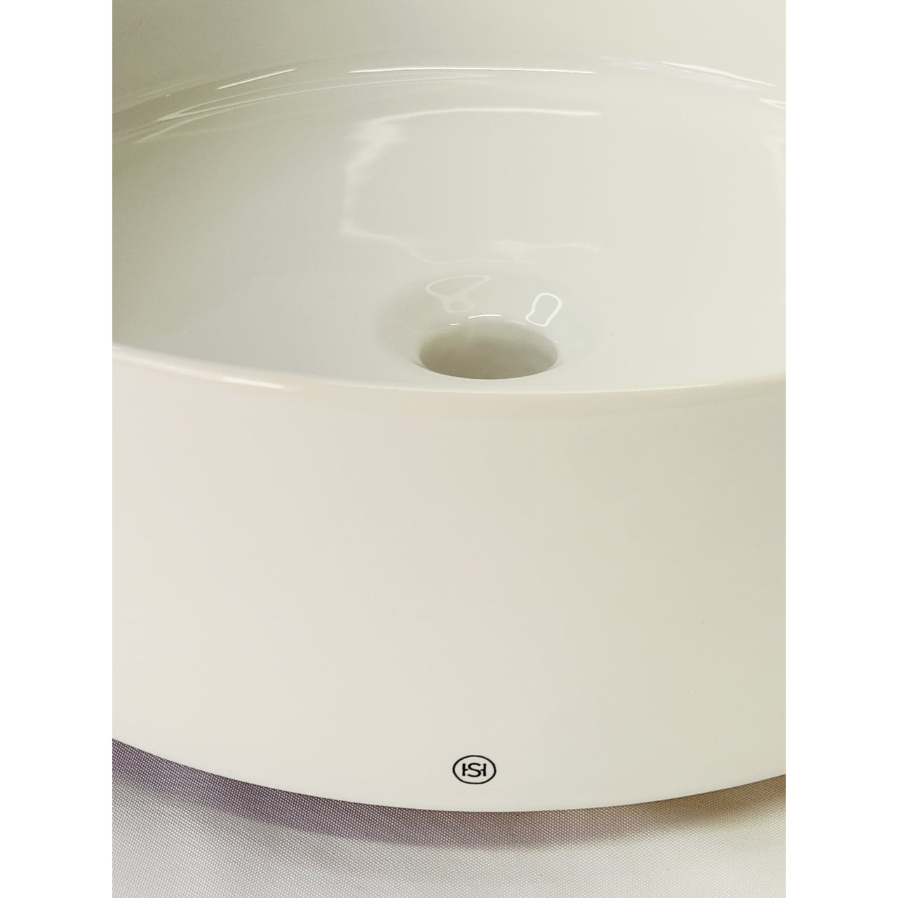 Signature Hardware 447954 Hibiscus White Round Fireclay Vessel Sink - White