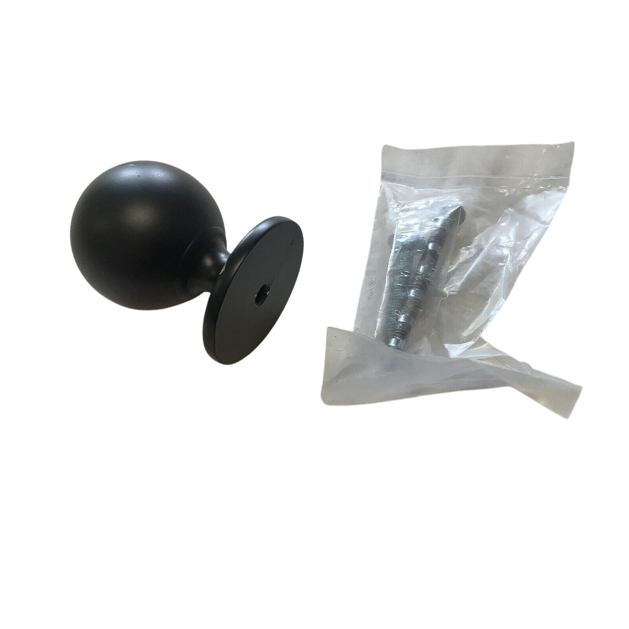Signature Hardware 444216 Rodino Round Cabinet Knob, 1-1/4 inch - Matte Black
