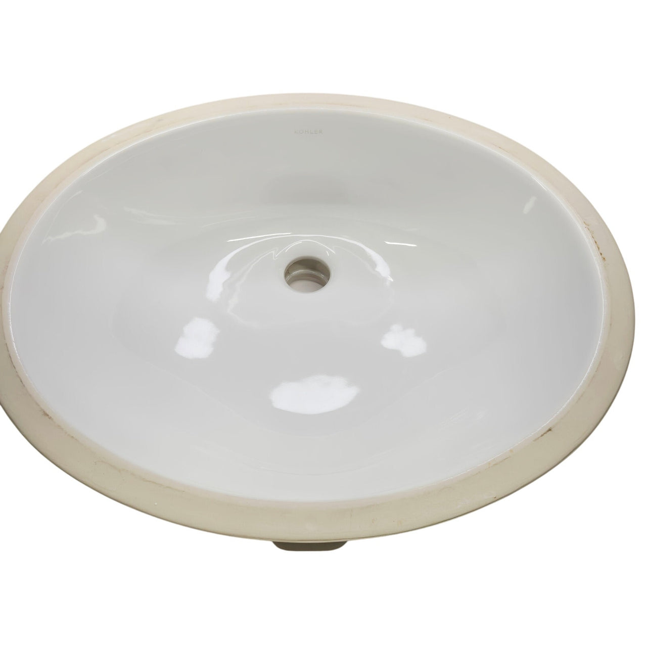 Kohler 2210-0 Caxton Oval Undermount Bathroom Vanity Sink with Overflow - White