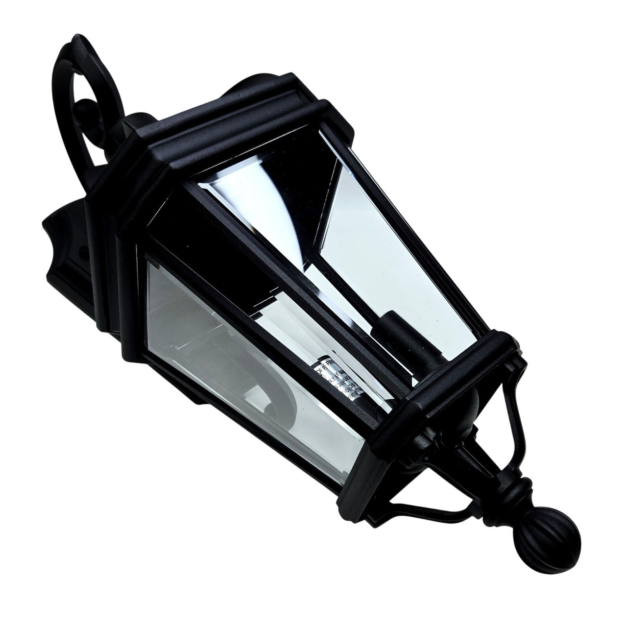 The Great Outdoors 8691-66 Harrison 2 Light 21" Tall Outdoor Wall Sconce - Black