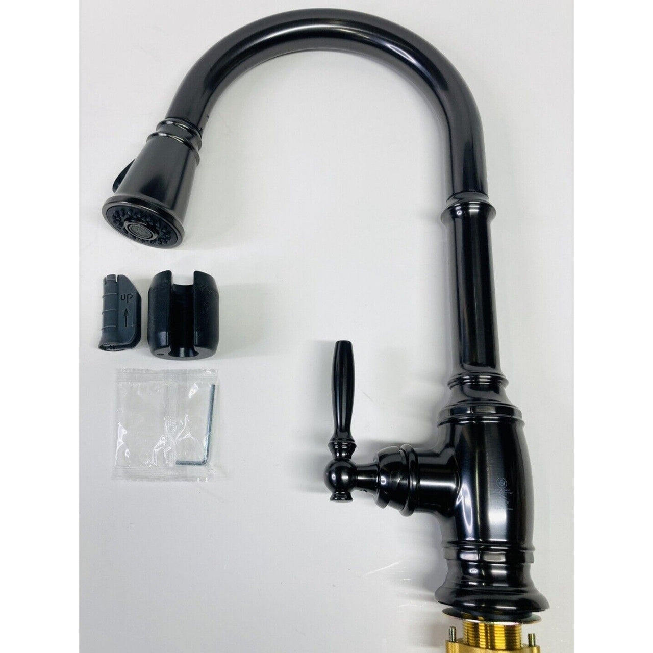 Signature Hardware 483662 Finnian Pull-Down Kitchen Faucet - Gunmetal