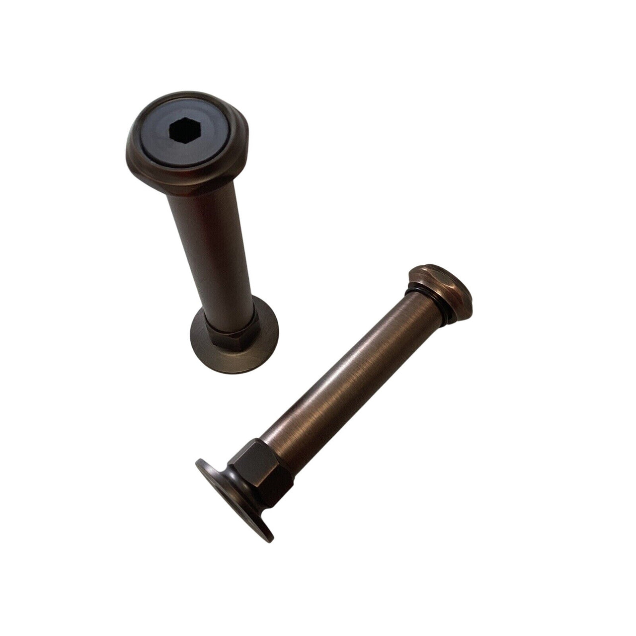 Signature Hardware 329451 6" Wall-Mount Coupler, Set of 2 - Oil Rubbed Bronze