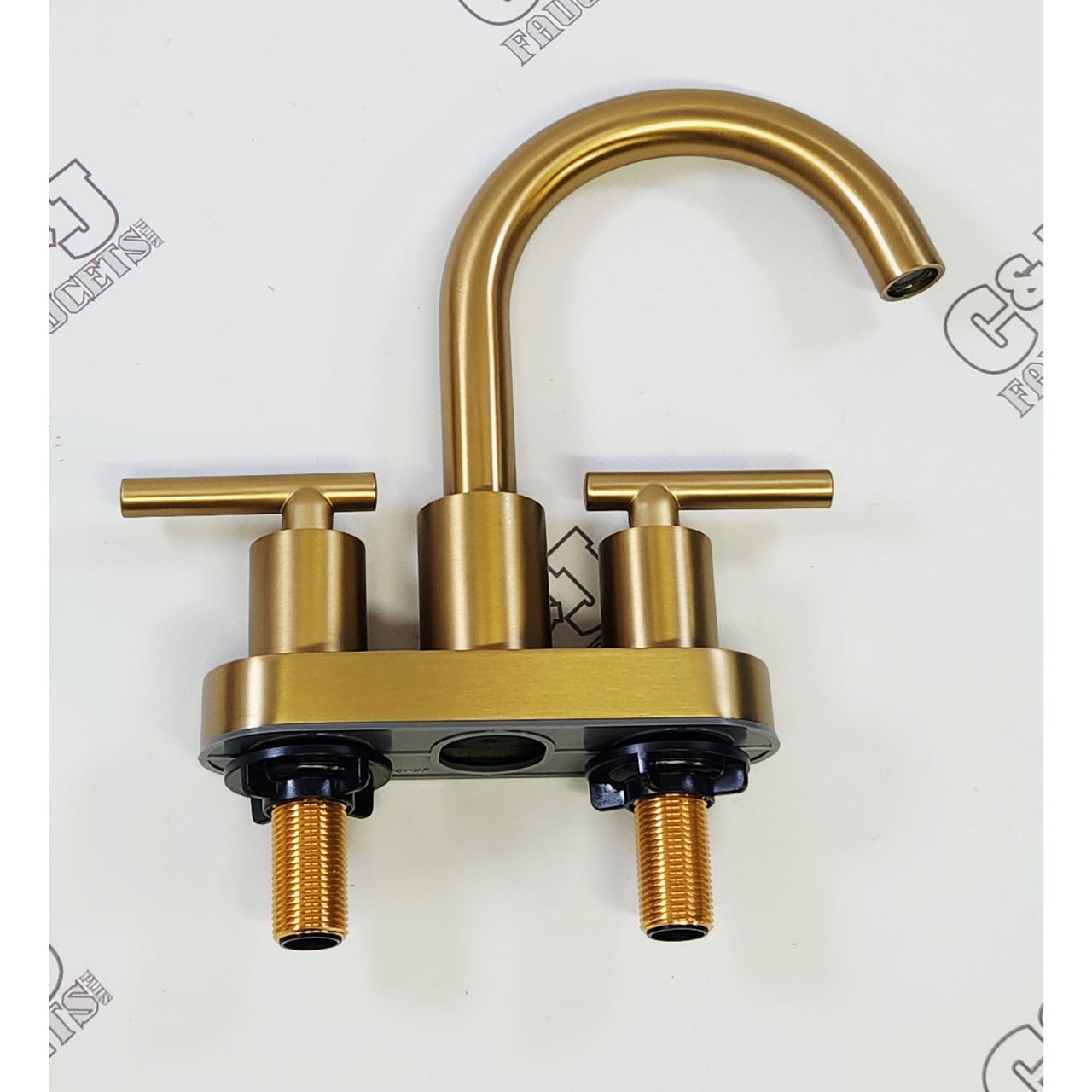 Forious Pro WB-39035G Celestine 4" Centerset Bathroom Sink Faucet - Gold