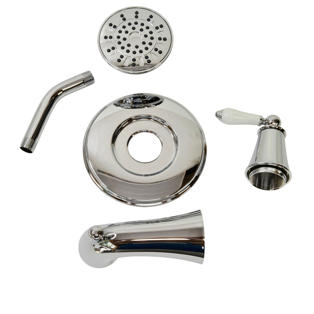 Pfister 8P8-WS2-CO2SPC Courant Tub and Shower Faucet with Valve -Polished Chrome