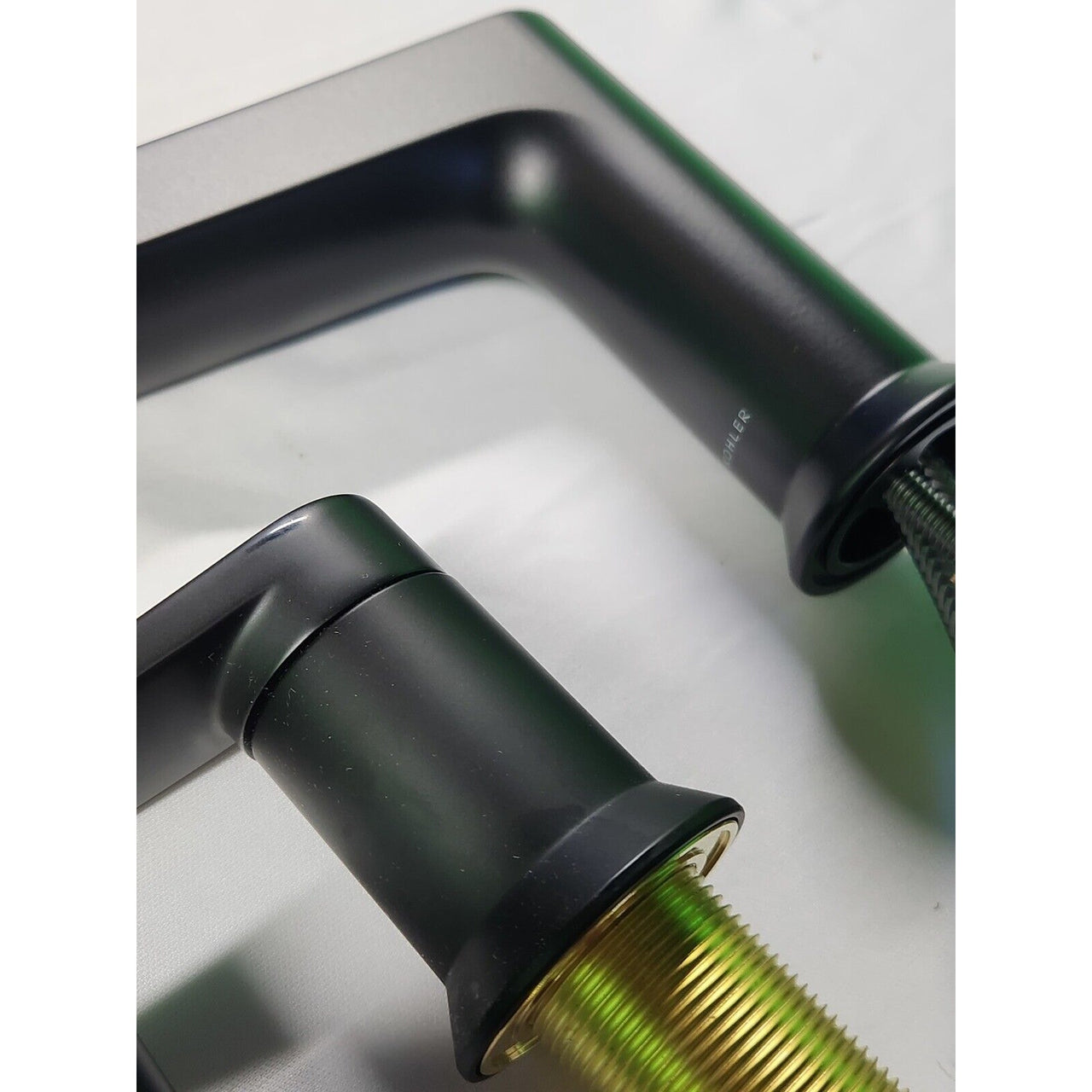 Kohler 97100-4-BL Taut Widespread Bathroom Sink Faucet, 1.2 GPM - Matte Black