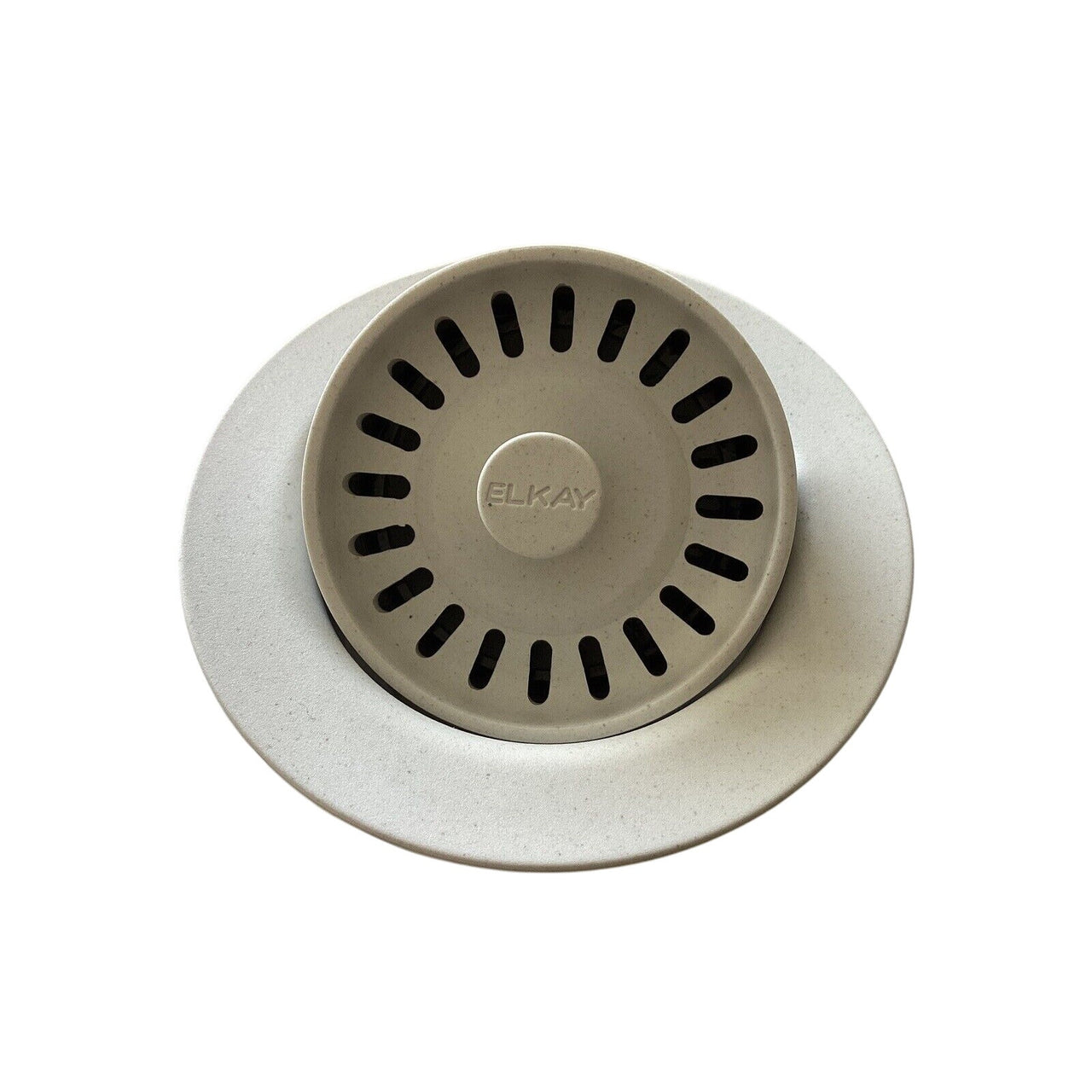 Elkay LKQD35WH Polymer Disposer Flange with Removable Basket Strainer - White