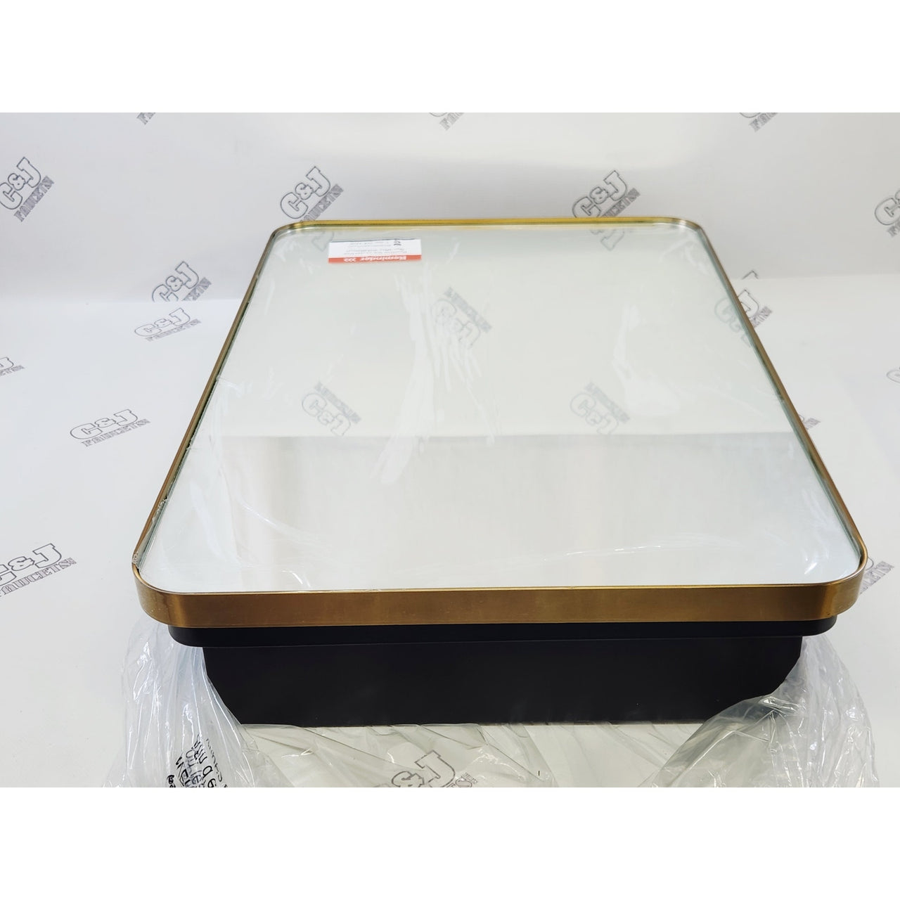 KeonJinn HD-JGYJ4060GD 17" x 25" Recessed Mirrored Medicine Cabinet - Brass Gold