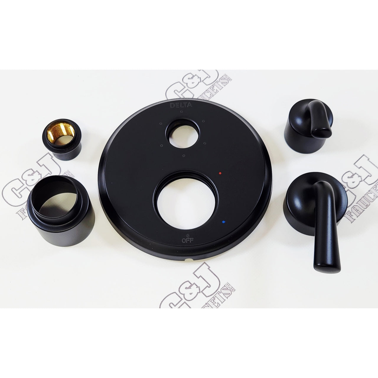 Delta T24933-BL Kayra 14 Series 6 Function Diverter Trim Only - Matte Black READ