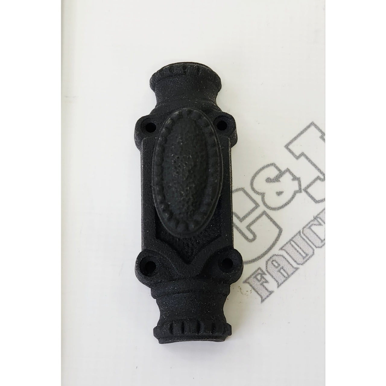 Signature Hardware 441210 Iron Cremone Bolt Cabinet Latch - Black Powder Coat
