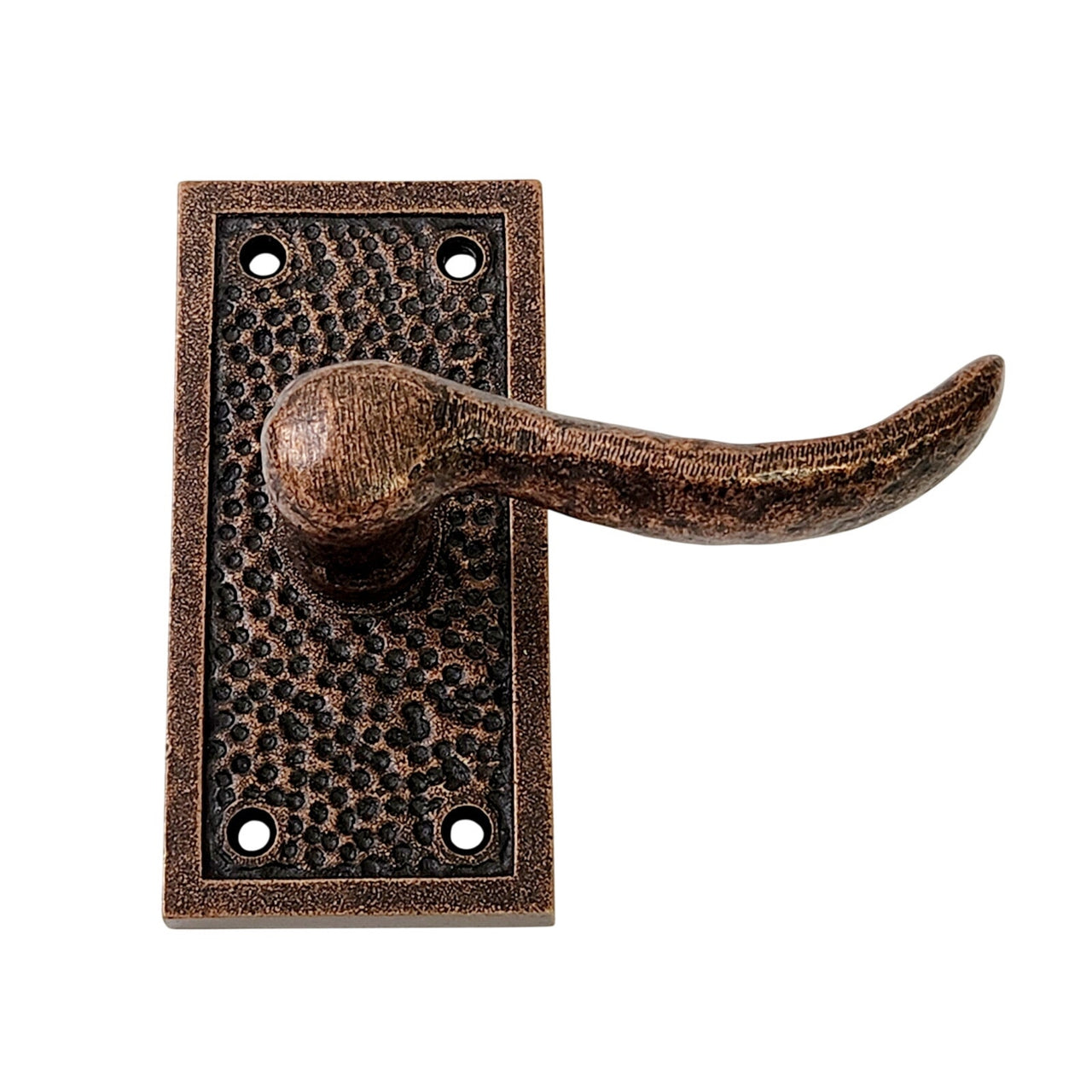 Signature Hardware 444541 Traeger Solid Bronze Left Hand Single Dummy Door Lever