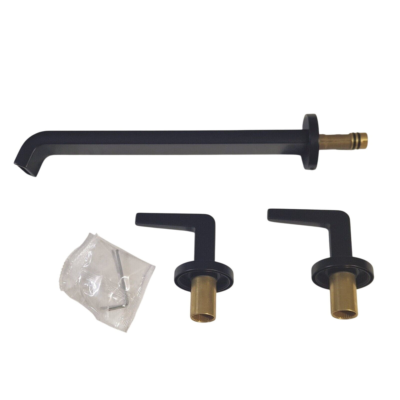 Signature Hardware 485013 Drea Wall-Mount Tub Faucet - Matte Black